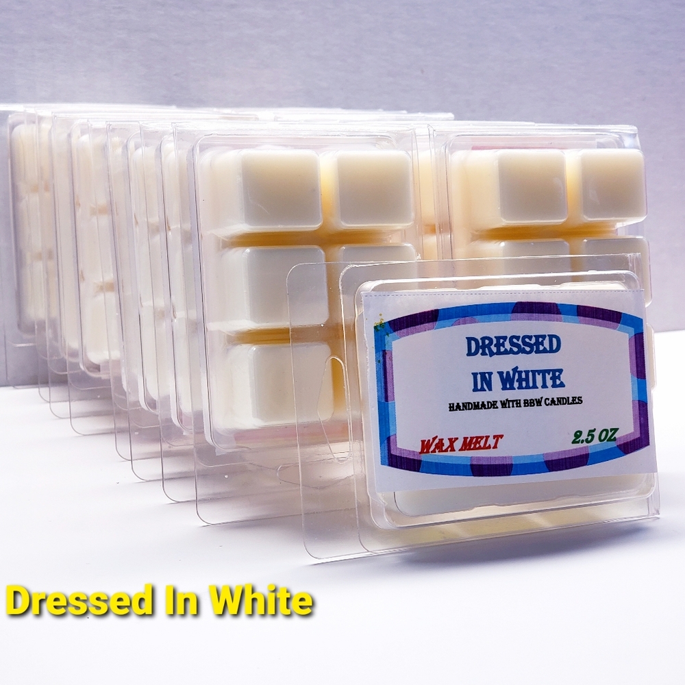 DRESSED IN WHITE -Bath & Body Works Candle Wax Melts- $8 per pack